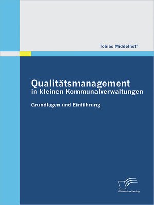 cover image of Qualitätsmanagement in kleinen Kommunalverwaltungen